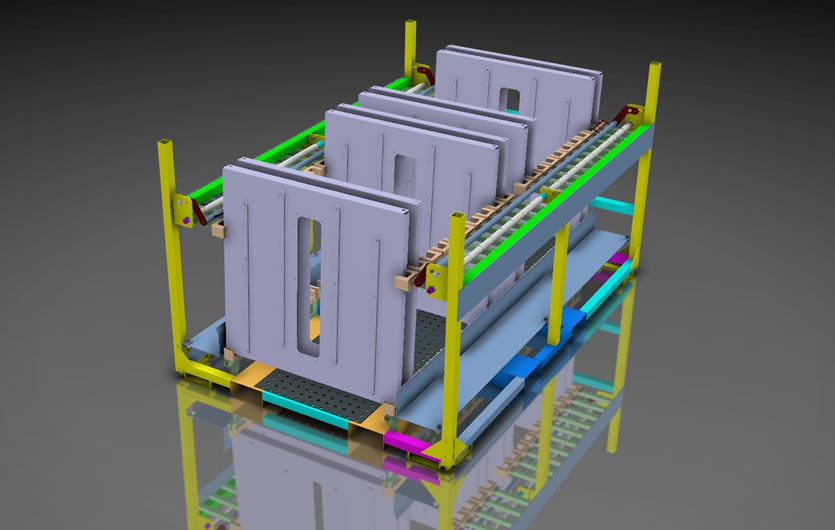 Chassis realisé pour le transport de pièces - AR Progetti